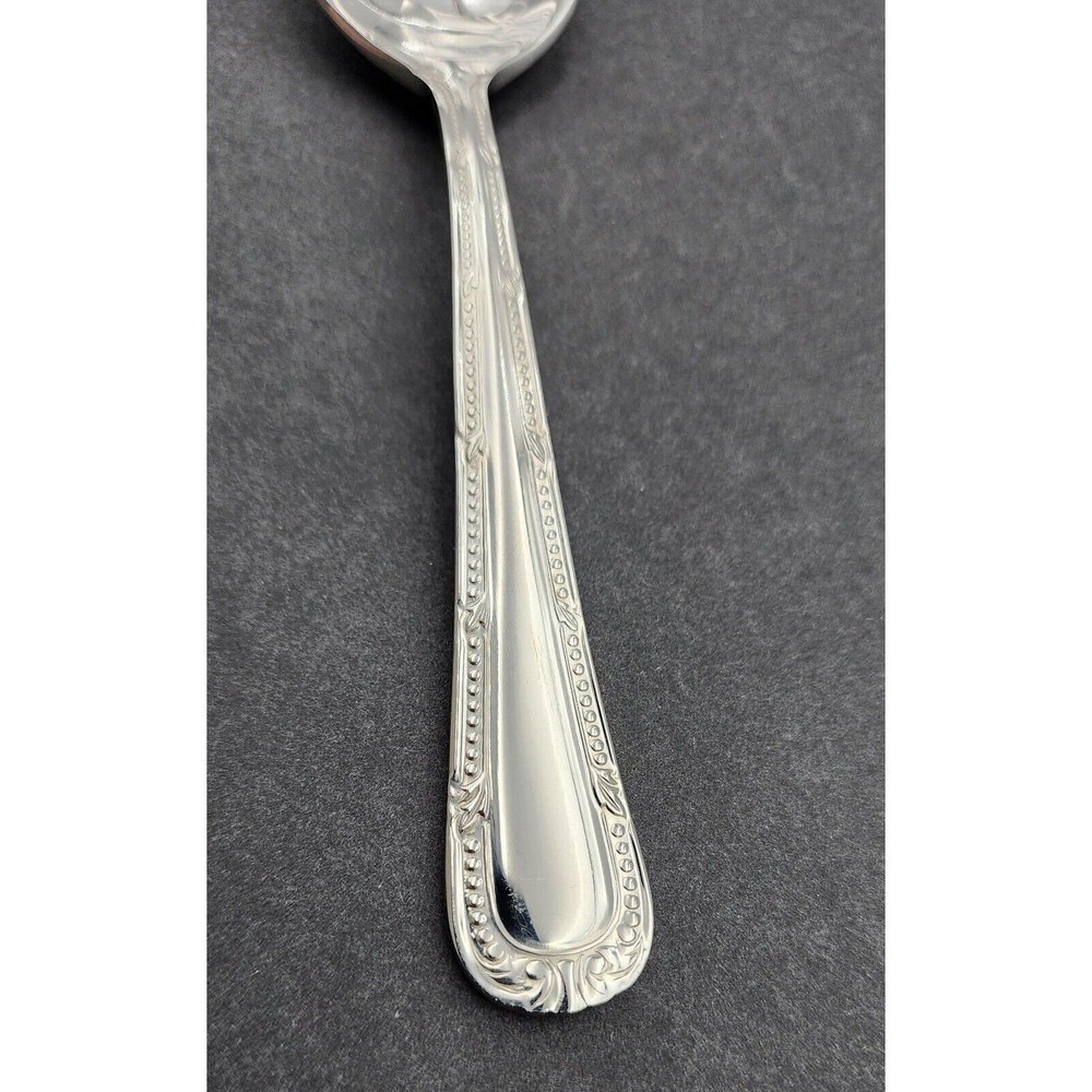 Waterford Russborough Stainless Serving Scalloped Spoon Sugar Spoon 18/10 - Picture 5 of 8